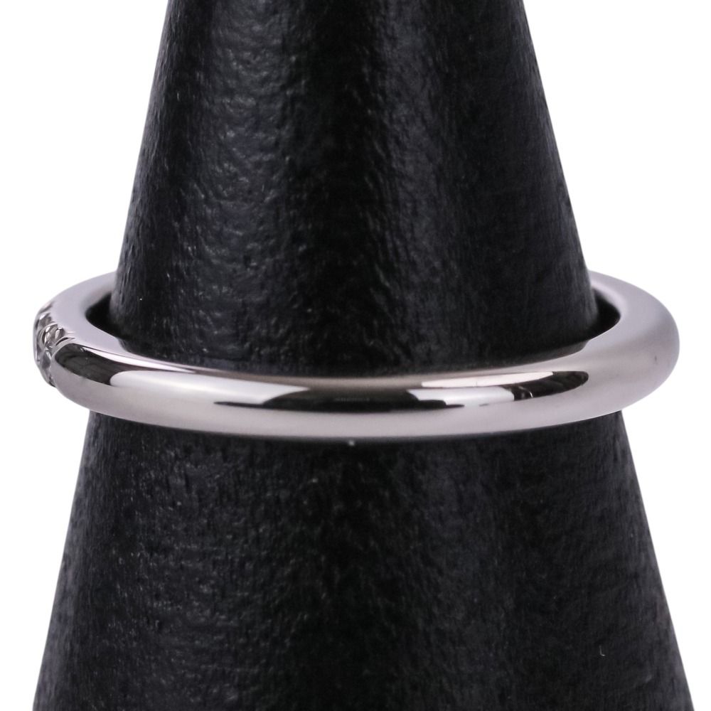 Tiffany & Co Polished Forever Diamond Wedding Band Ring Platinum — view 3