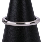 Tiffany & Co Polished Forever Diamond Wedding Band Ring Platinum — view 3