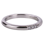 Tiffany & Co Polished Forever Diamond Wedding Band Ring Platinum — view 7