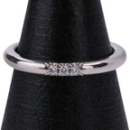 Tiffany & Co Polished Forever Diamond Wedding Band Ring Platinum — view 2
