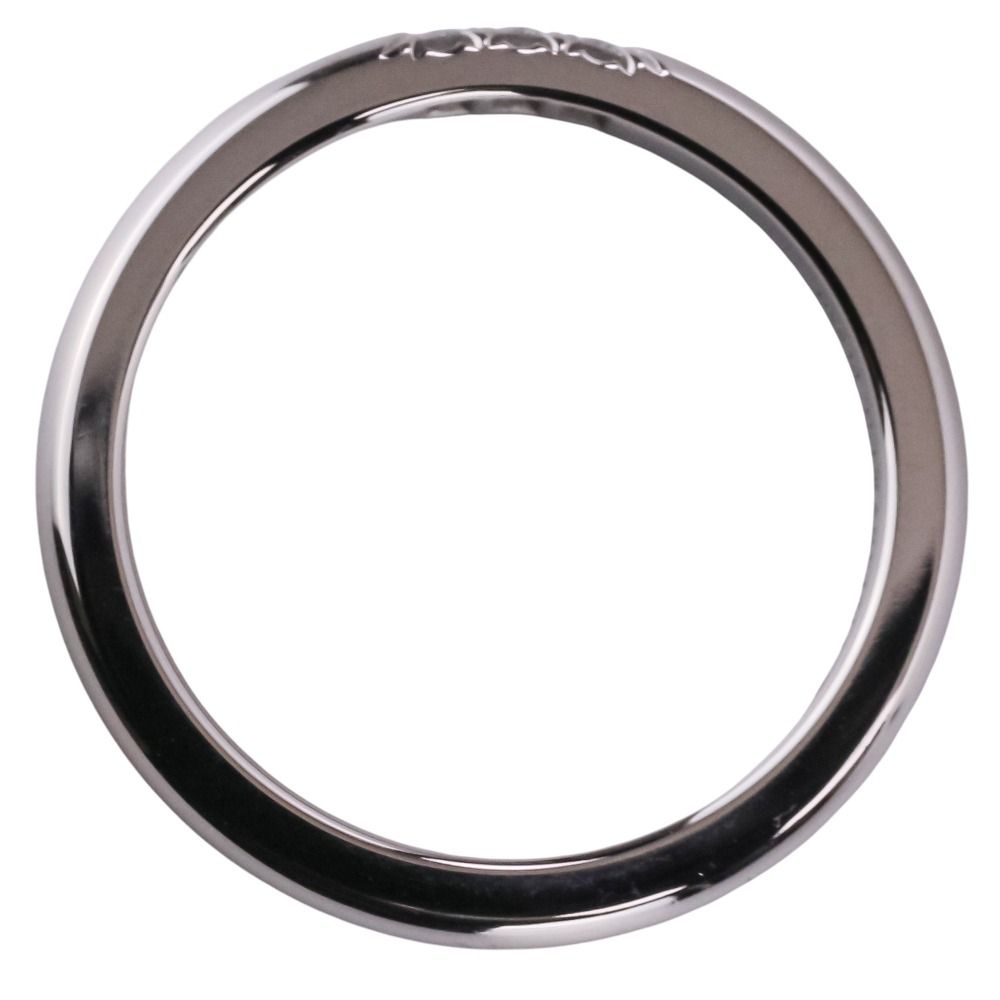 Tiffany & Co Polished Forever Diamond Wedding Band Ring Platinum — view 6