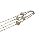 Tiffany & Co 925 Heart Link Lariat Chain Necklace Silver — view 3