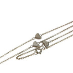Tiffany & Co 925 Heart Link Lariat Chain Necklace Silver — view 2