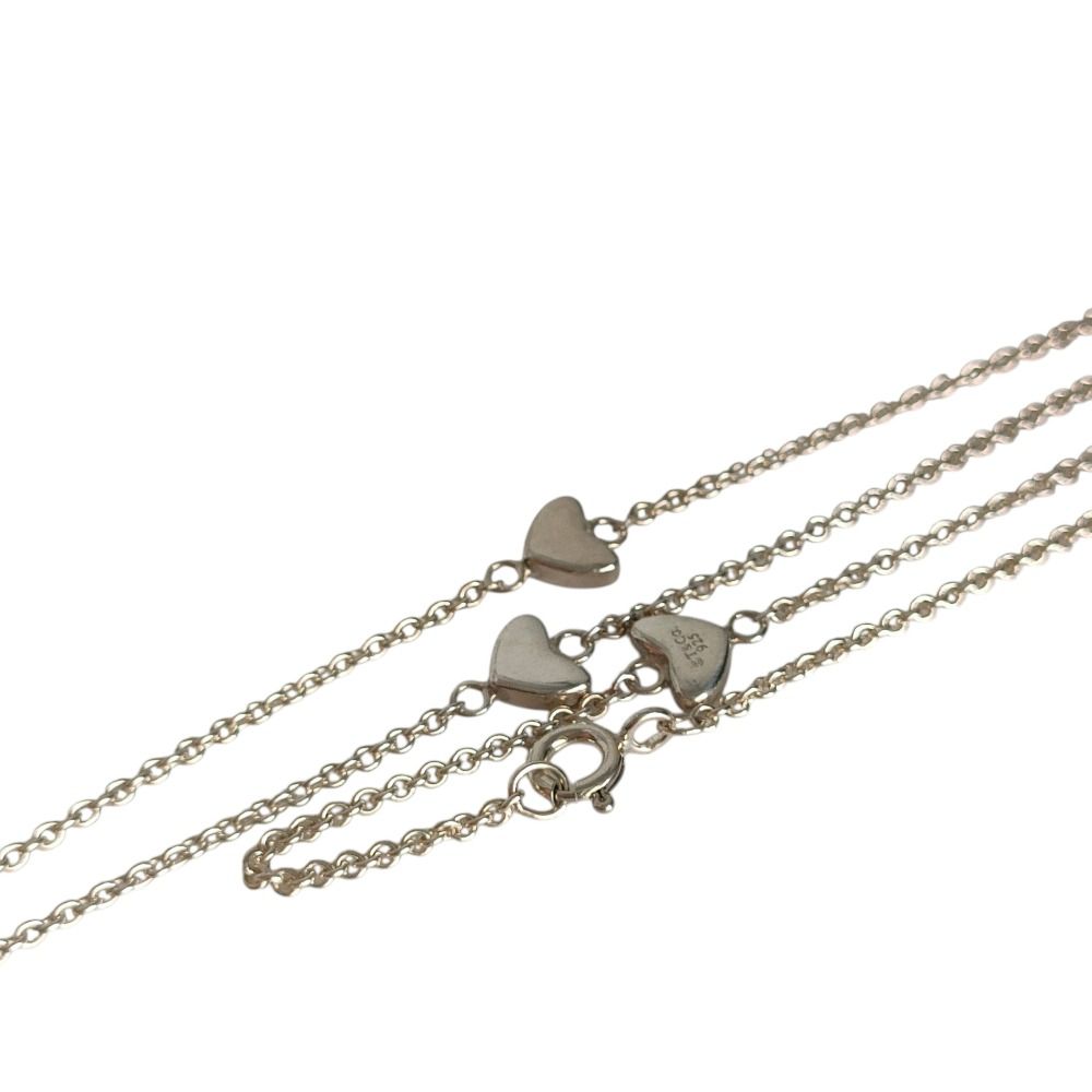Tiffany & Co 925 Heart Link Lariat Chain Necklace Silver — view 2