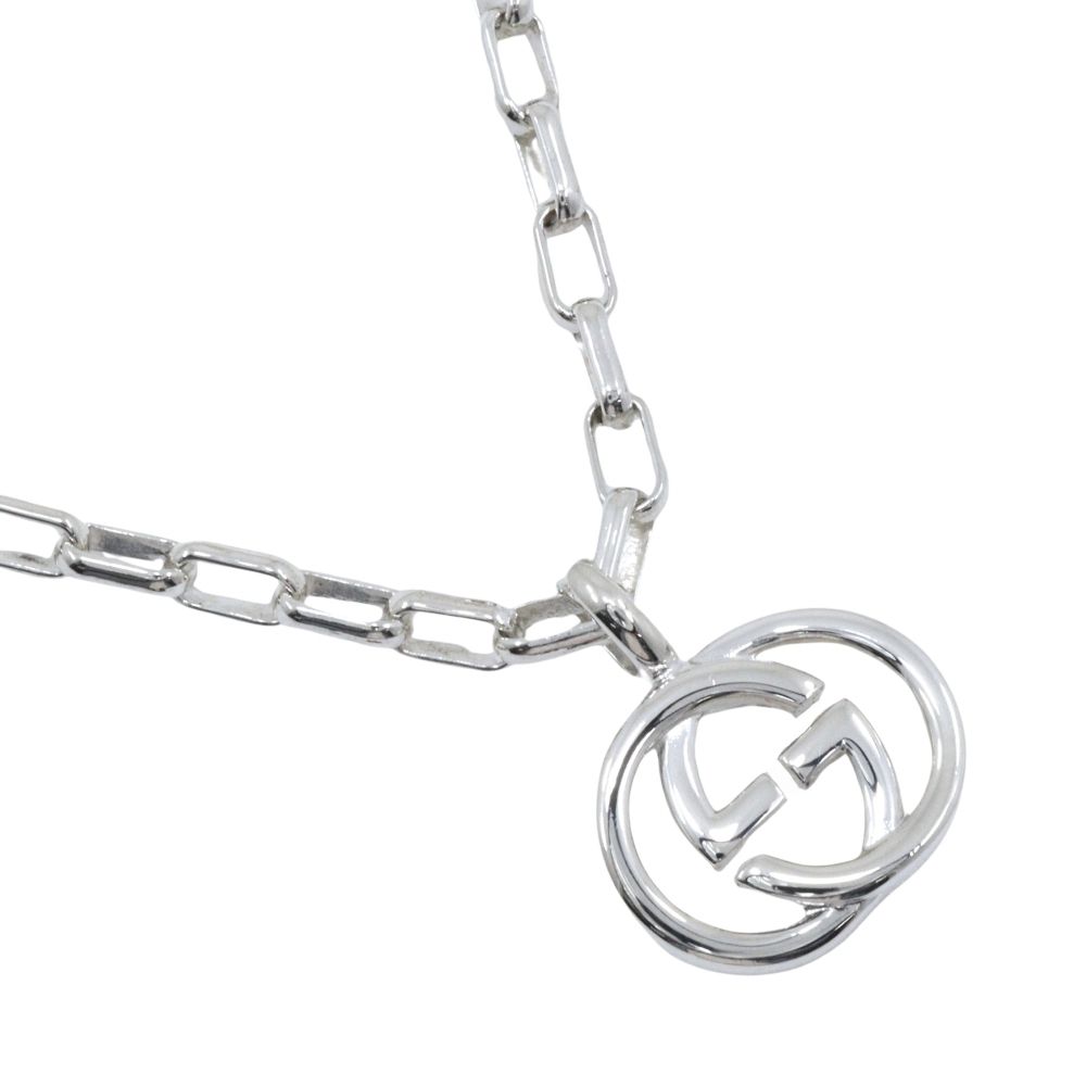 Gucci Interlocking 925 Sterling Silver Necklace