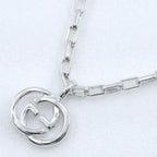 Gucci Interlocking 925 Sterling Silver Necklace — view 3