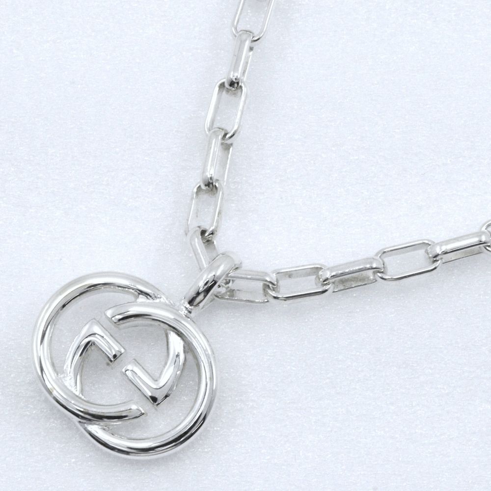 Gucci Interlocking 925 Sterling Silver Necklace — view 3