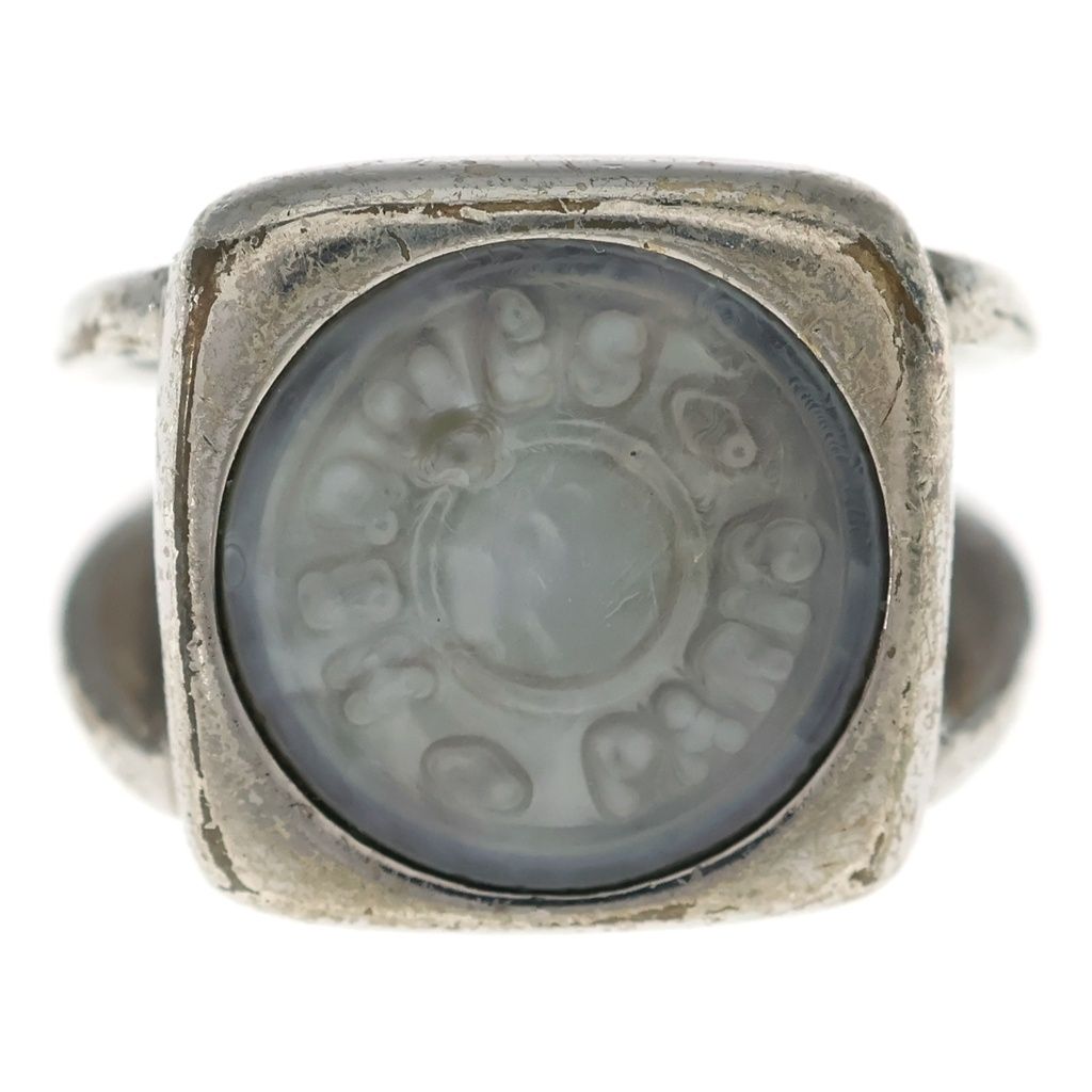 Hermes Corozo Shell Ring Silver — view 4