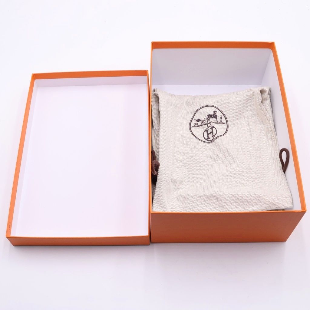 Hermes Chypre Leather Sandals Brown — view 7