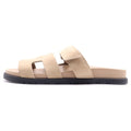 Hermes Chypre Suede Sandals Beige