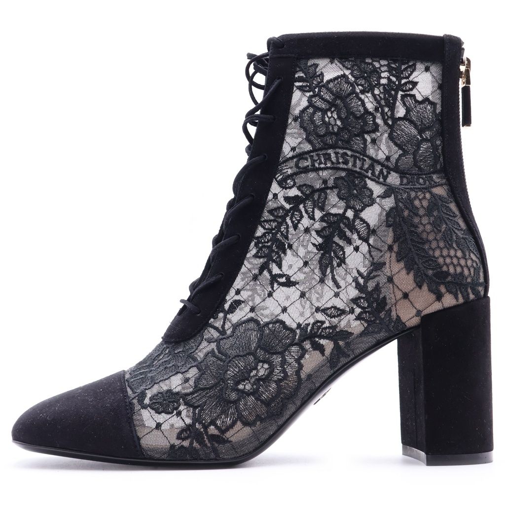 Dior Lace Boot Black