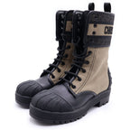 Dior D-major Lace Up Ankle Boots Khaki — view 2