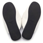 Prada Soft Patted Donappa Leather Flat Shoes White — view 5