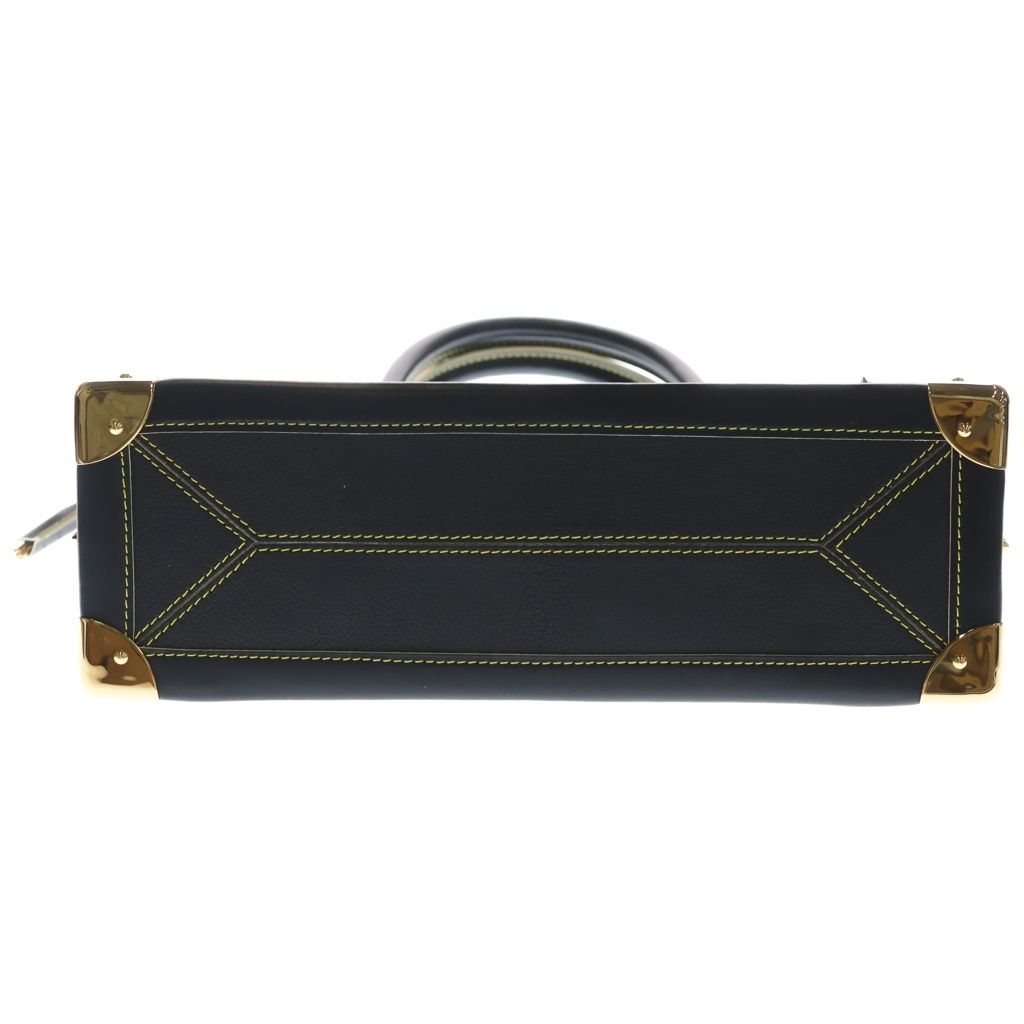 Louis Vuitton Suhali Fabulo Leather Gold Handbag Black — view 4