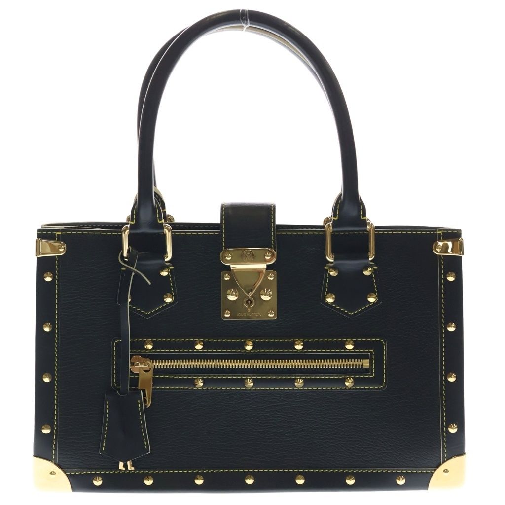 Louis Vuitton Suhali Fabulo Leather Gold Handbag Black