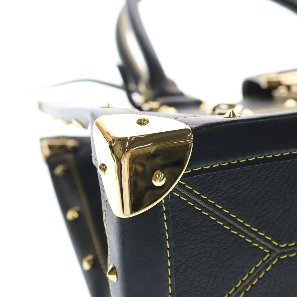 Louis Vuitton Suhali Fabulo Leather Gold Handbag Black — view 5