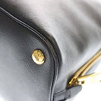 Prada Promenade Saffiano Leather Gold 2-Way Shoulder Bag Black — view 7