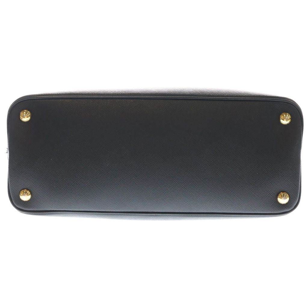 Prada Promenade Saffiano Leather Gold 2-Way Shoulder Bag Black — view 4