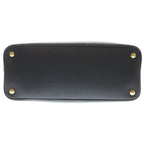 Prada Promenade Saffiano Leather Gold 2-Way Shoulder Bag Black — view 4