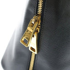 Prada Promenade Saffiano Leather Gold 2-Way Shoulder Bag Black — view 6