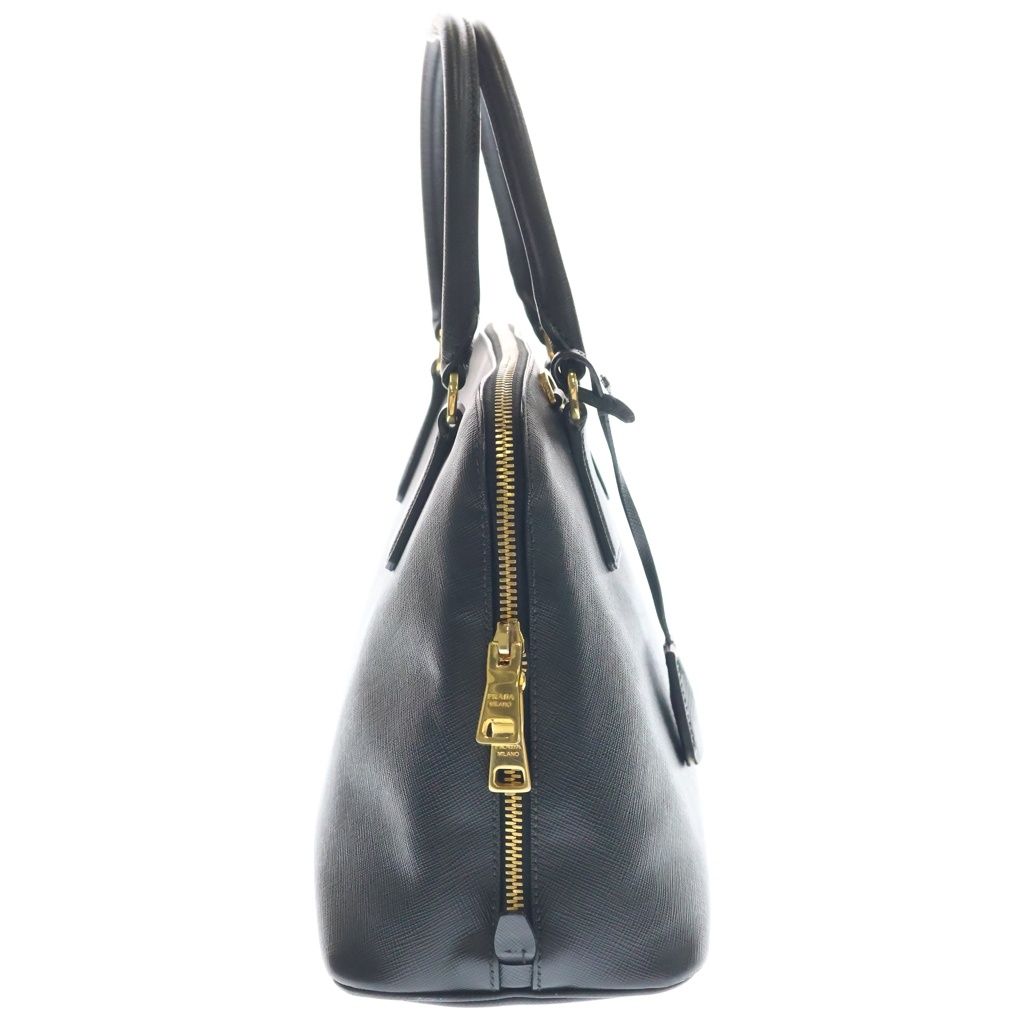 Prada Promenade Saffiano Leather Gold 2-Way Shoulder Bag Black — view 3