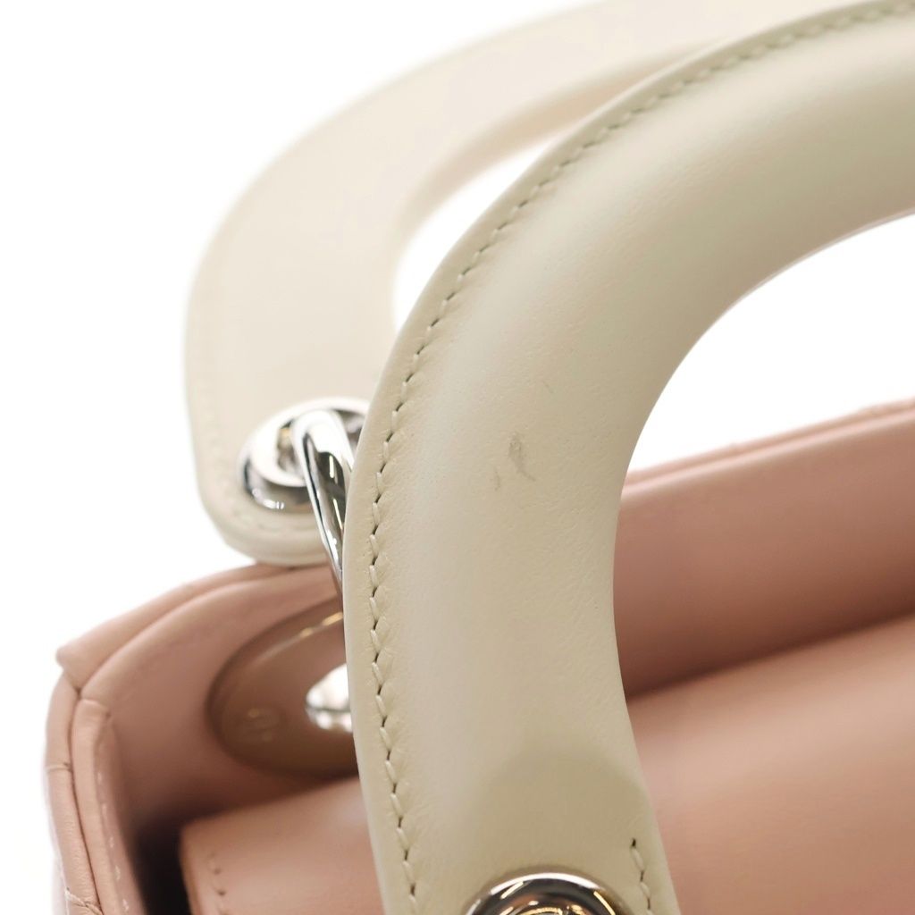 Dior Lady Chain Mini Shoulder Bag Pink — view 7