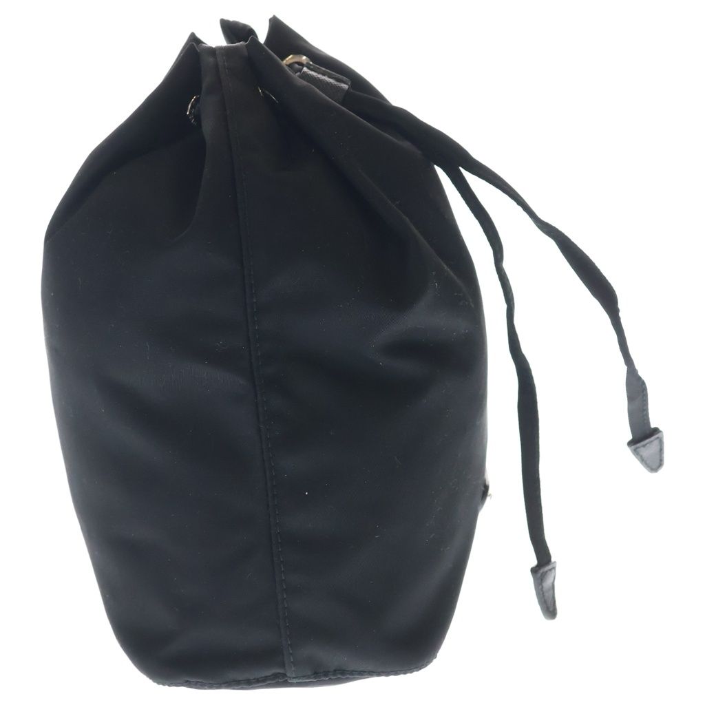 Prada Tessuto Nero Nylon Drawstring Pouch Black — view 3