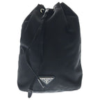 Prada Tessuto Nero Nylon Drawstring Pouch Black