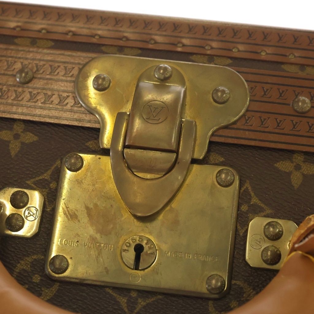 Louis Vuitton Monogram Stratos 70 Brown Trunk Suitcase Vintage — view 9