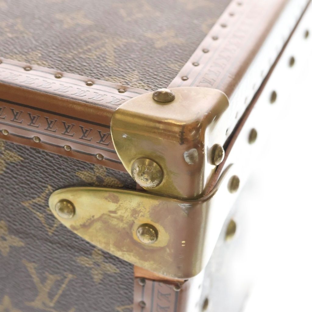 Louis Vuitton Monogram Stratos 70 Brown Trunk Suitcase Vintage — view 5