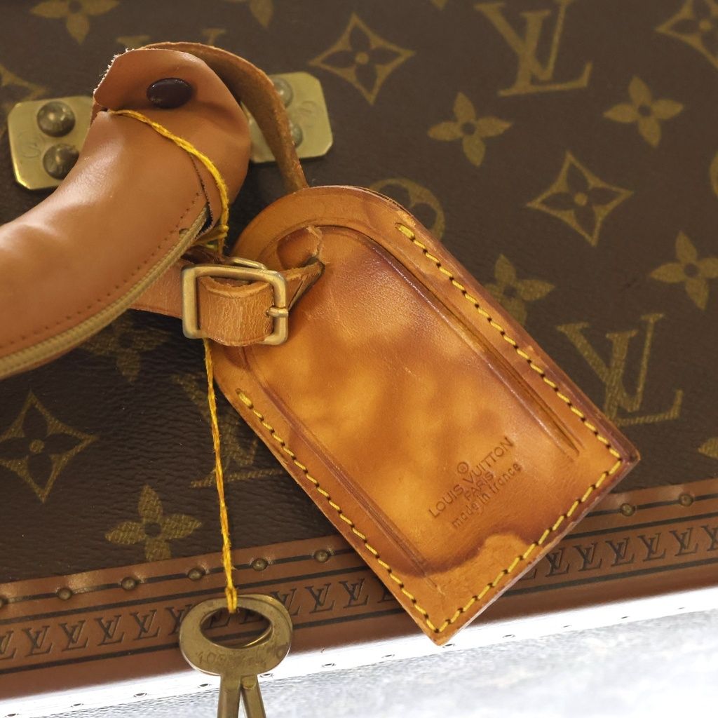 Louis Vuitton Monogram Stratos 70 Brown Trunk Suitcase Vintage — view 8