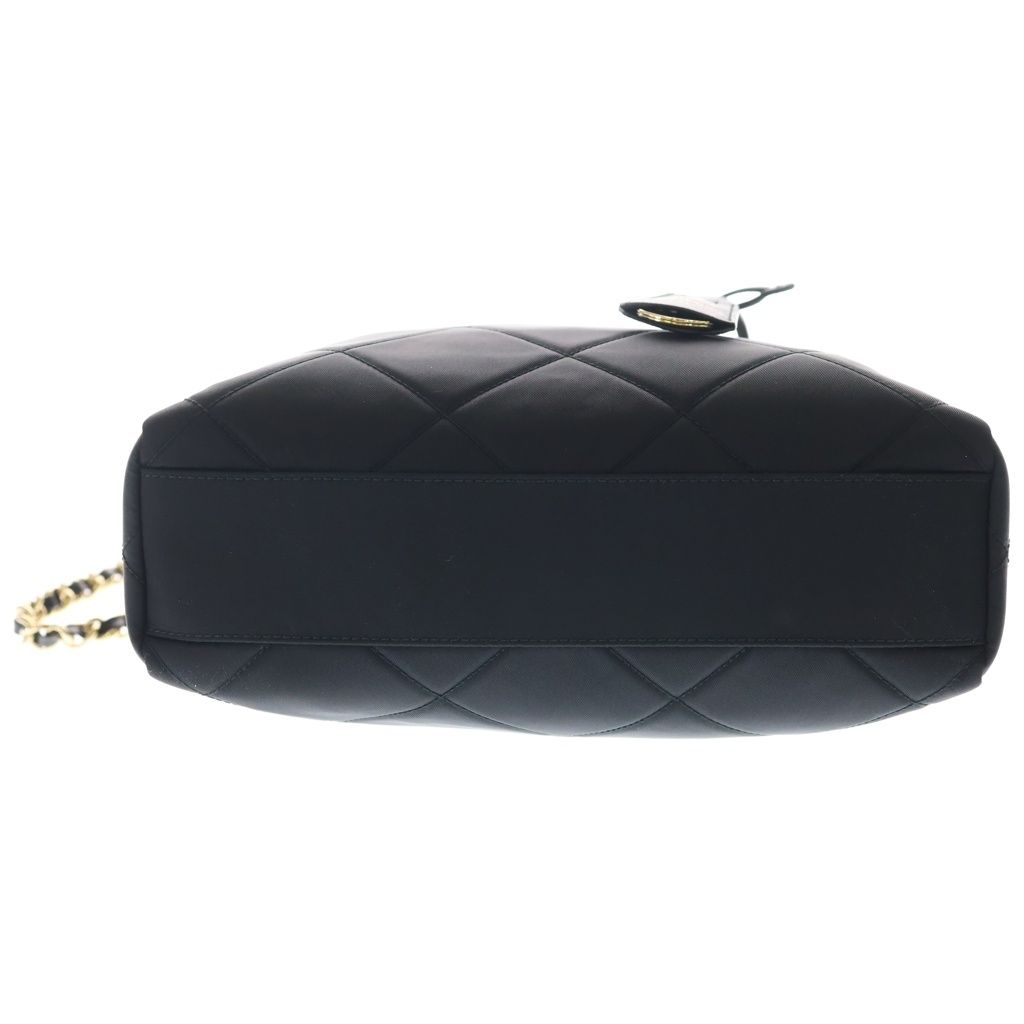 Prada Re Edition Chain Shoulder Bag Black Tessuto Nylon Gold — view 4