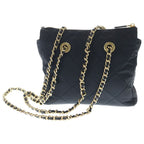 Prada Re Edition Chain Shoulder Bag Black Tessuto Nylon Gold — view 2