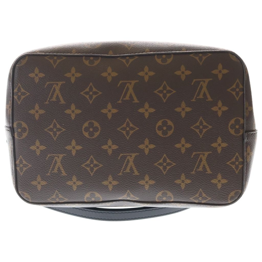 Louis Vuitton Monogram Neo Noe Shoulder Bag Brown Black Leather Gold — view 4
