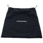 Chanel Turnlock Stitch Chain Tote Shoulder Bag Black Caviar Leather Silver — view 8