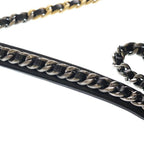 Chanel Dizeneuf 19 2-Way Chain Shoulder Bag Black Lambskin Gold — view 7