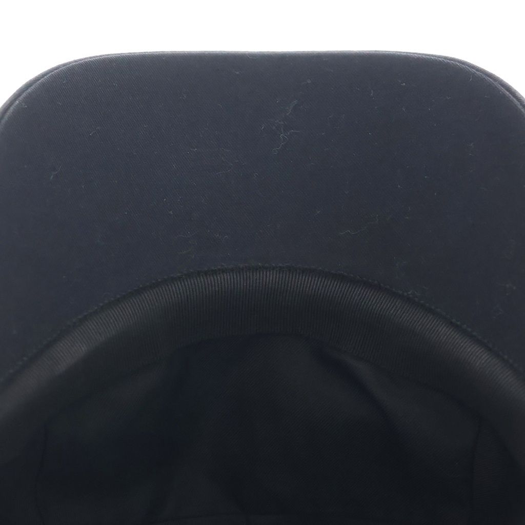 Hermes Nevada Stripe Cap Hat Black — view 6