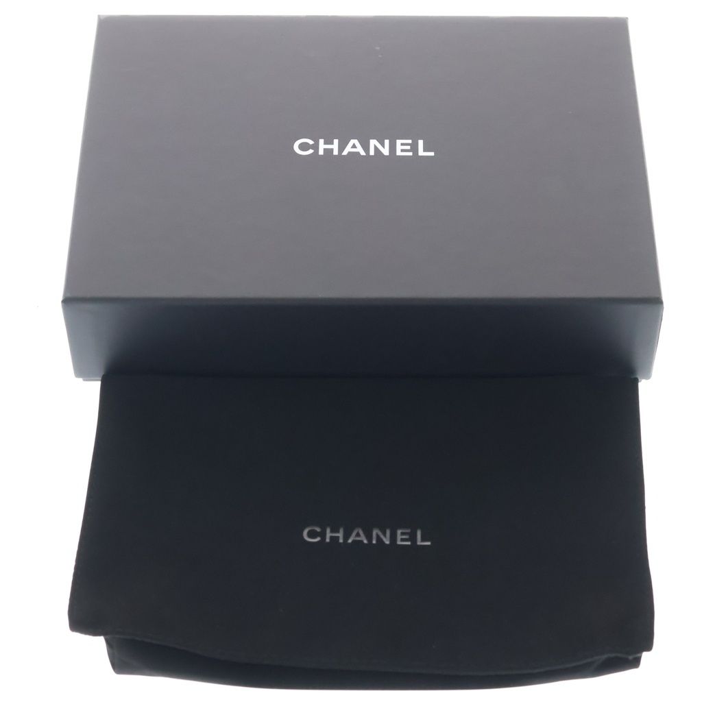 Chanel CC Logo Chain Wallet Shoulder Pink Caviar Leather Gold — view 8