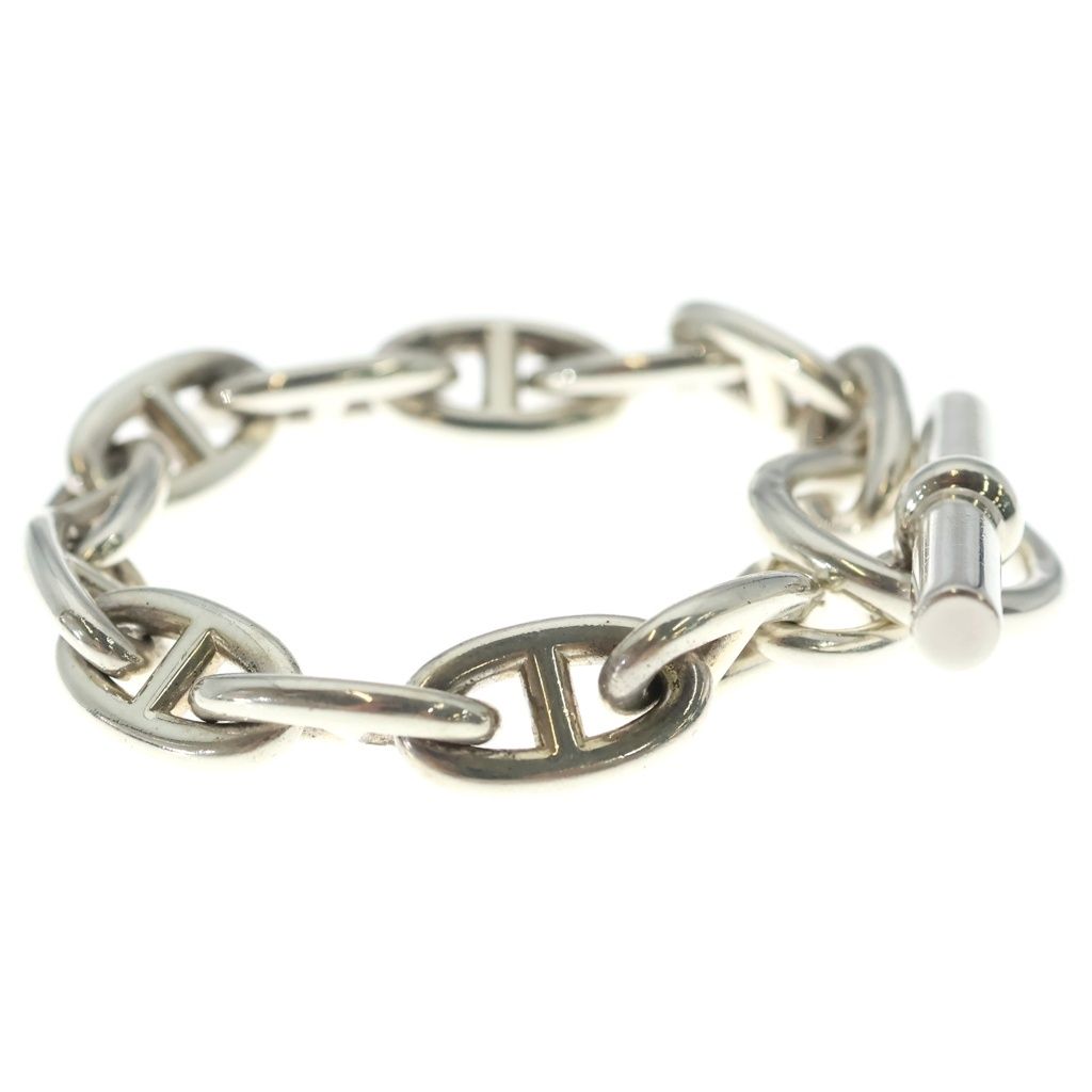 Hermes Chaine D'ancre GM Chain Bracelet Silver — view 3
