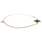 Louis Vuitton Star Blossom BB Bracelet Malachite Diamond 18k Pink Gold Green — view 3