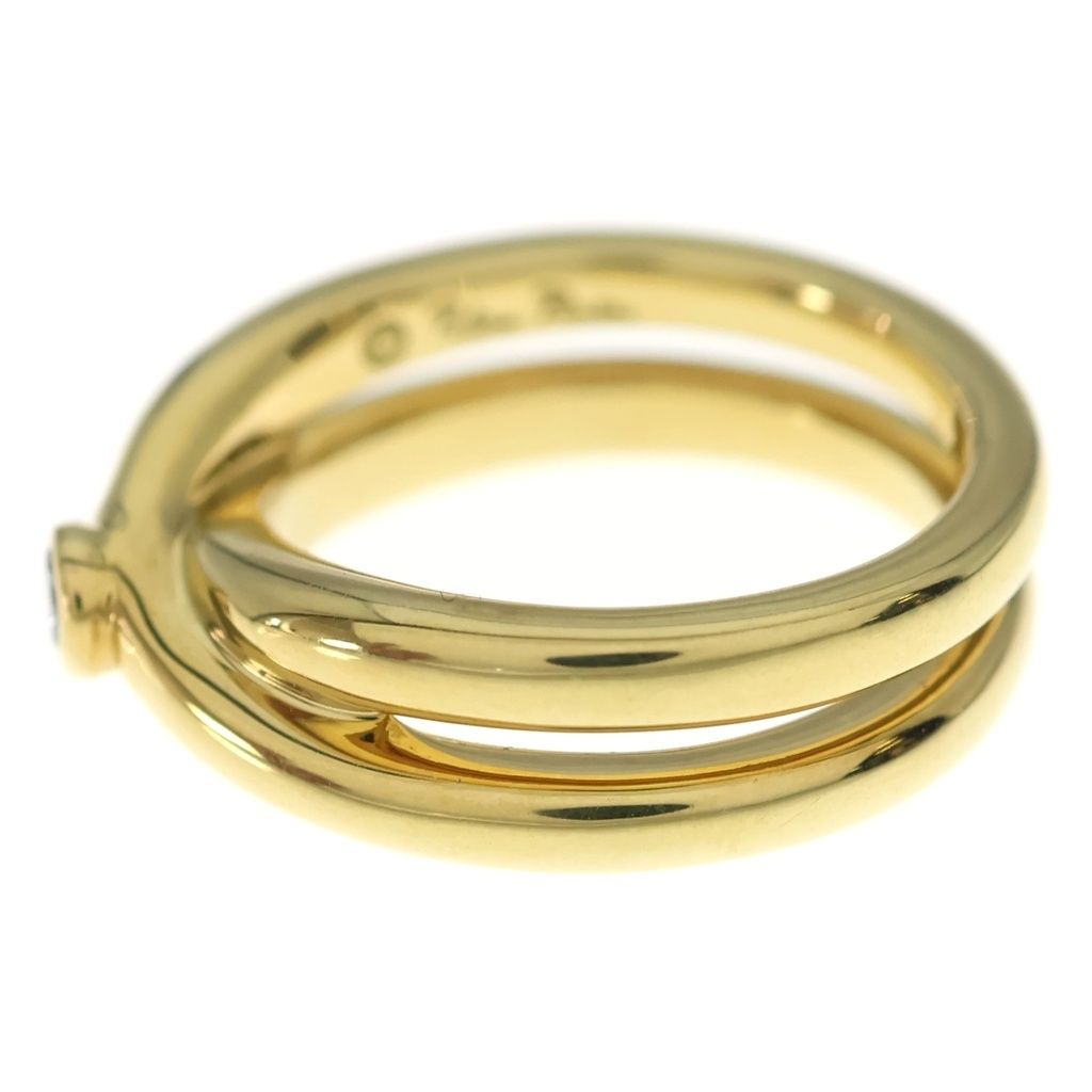Tiffany & Co Paloma Picasso Cross Diamond Ring Gold — view 4