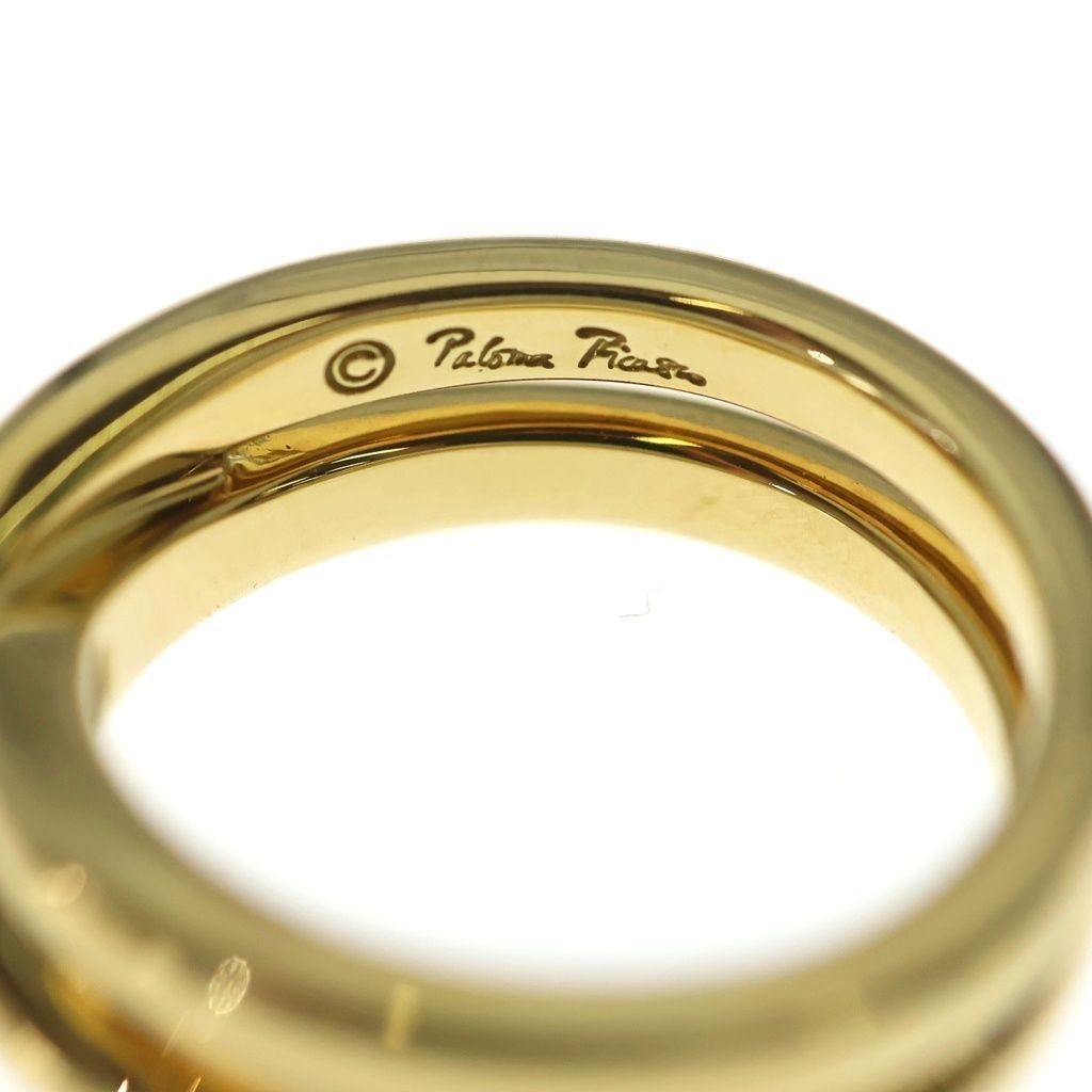 Tiffany & Co Paloma Picasso Cross Diamond Ring Gold — view 5