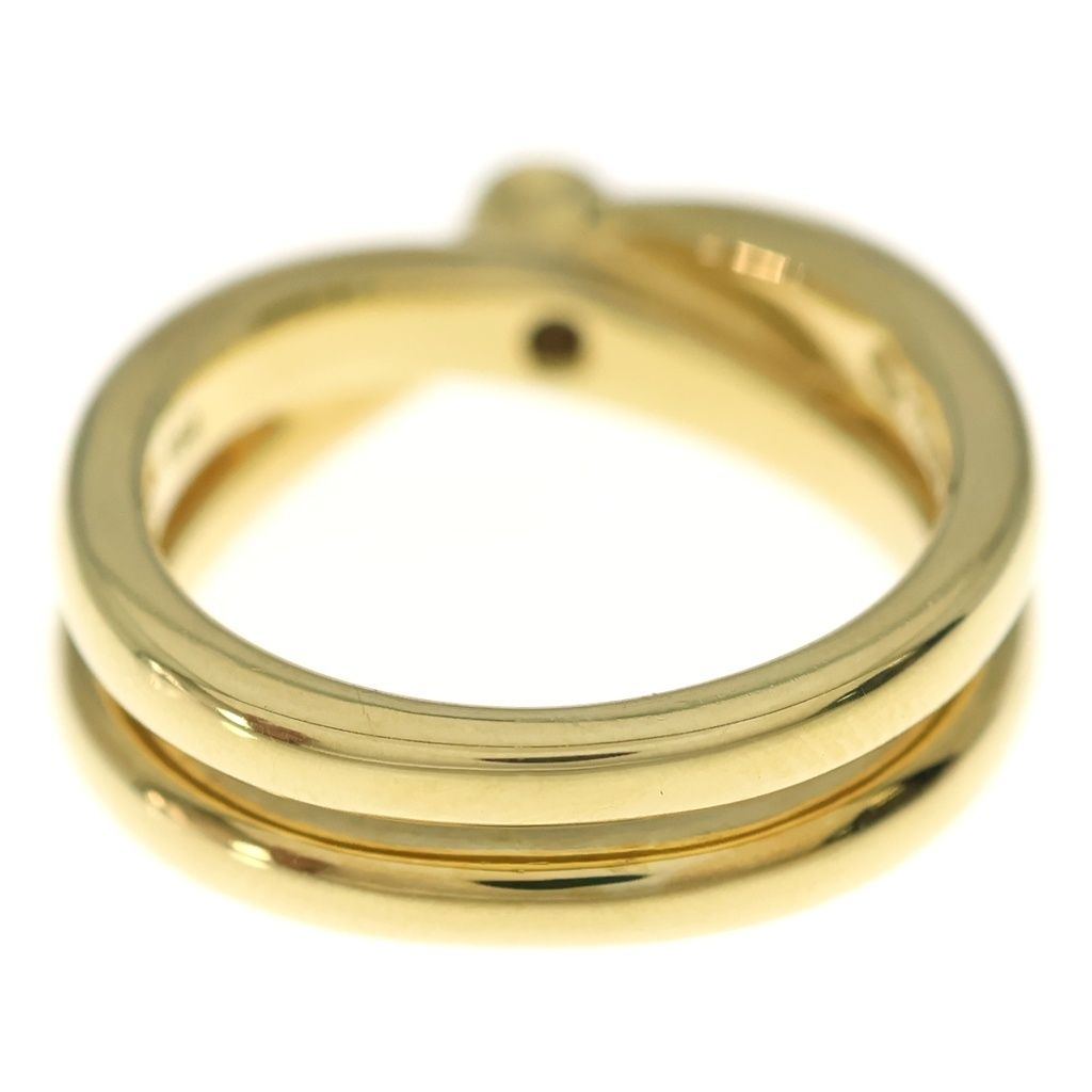 Tiffany & Co Paloma Picasso Cross Diamond Ring Gold — view 2