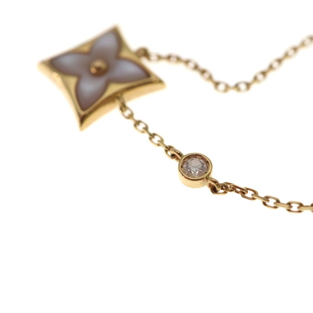 Louis Vuitton Pendentif Star Blossom BB Pendant Chain Pink Gold PG — view 6