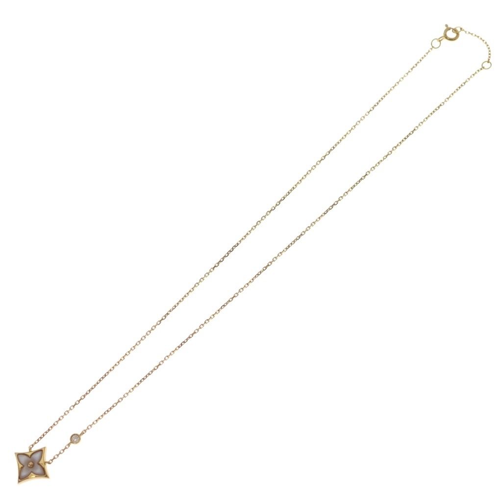 Louis Vuitton Pendentif Star Blossom BB Pendant Chain Pink Gold PG — view 2