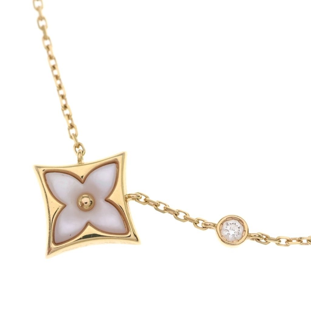 Louis Vuitton Pendentif Star Blossom BB Pendant Chain Pink Gold PG