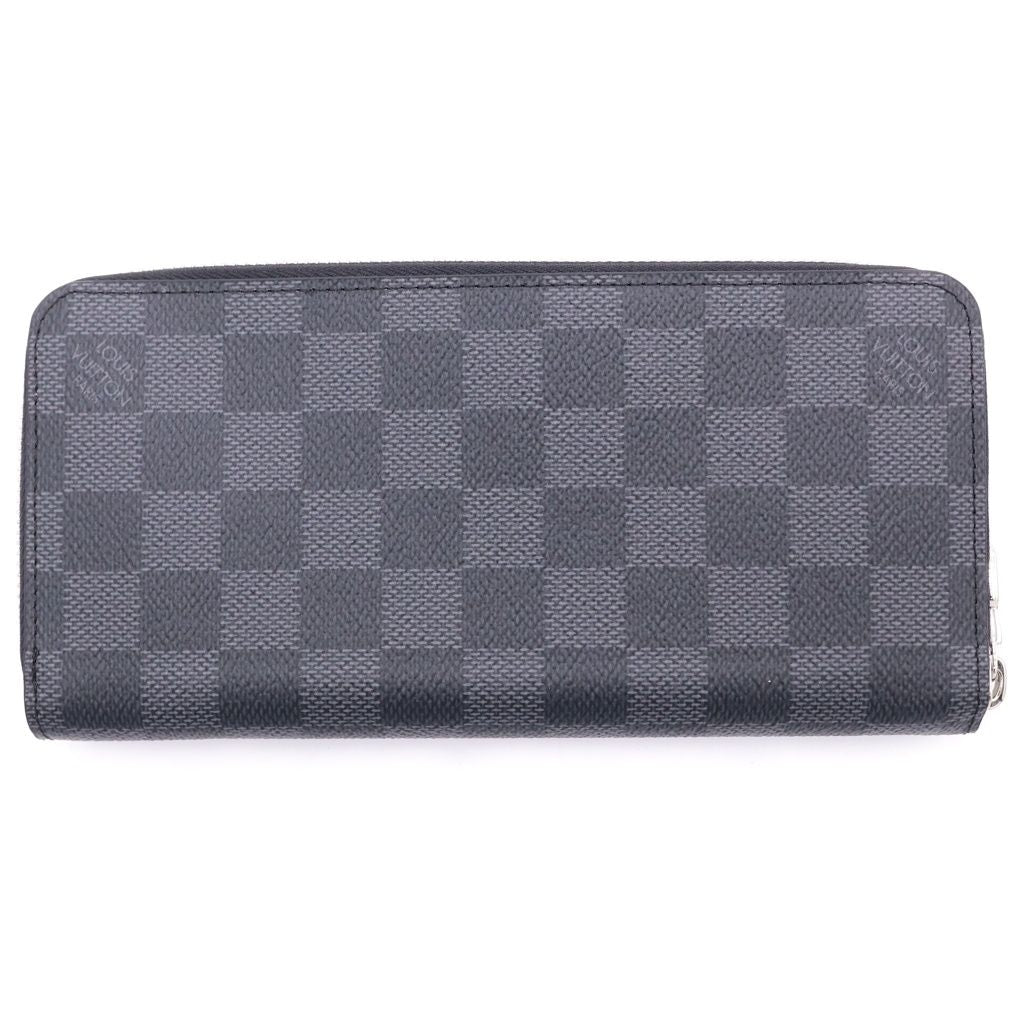 Louis Vuitton Damier Graphite Zippy Wallet Vertical Zip Around Black — view 2