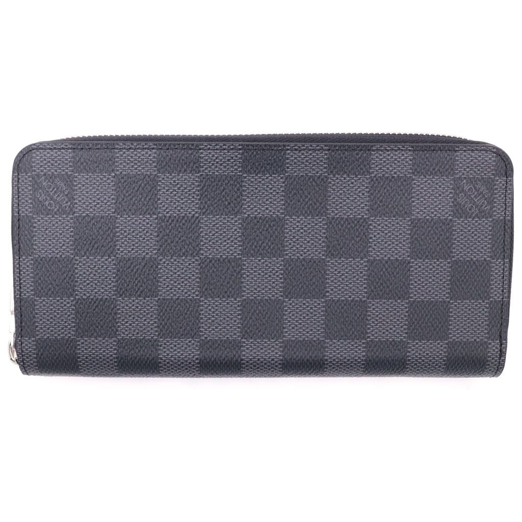 Louis Vuitton Damier Graphite Zippy Wallet Vertical Zip Around Black