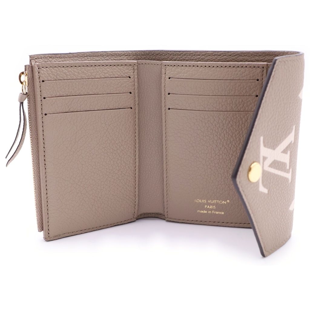 Louis Vuitton Monogram Empreinte Portefeuille Victorine Trifold Wallet Bicolor — view 4