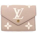 Louis Vuitton Monogram Empreinte Portefeuille Victorine Trifold Wallet Bicolor